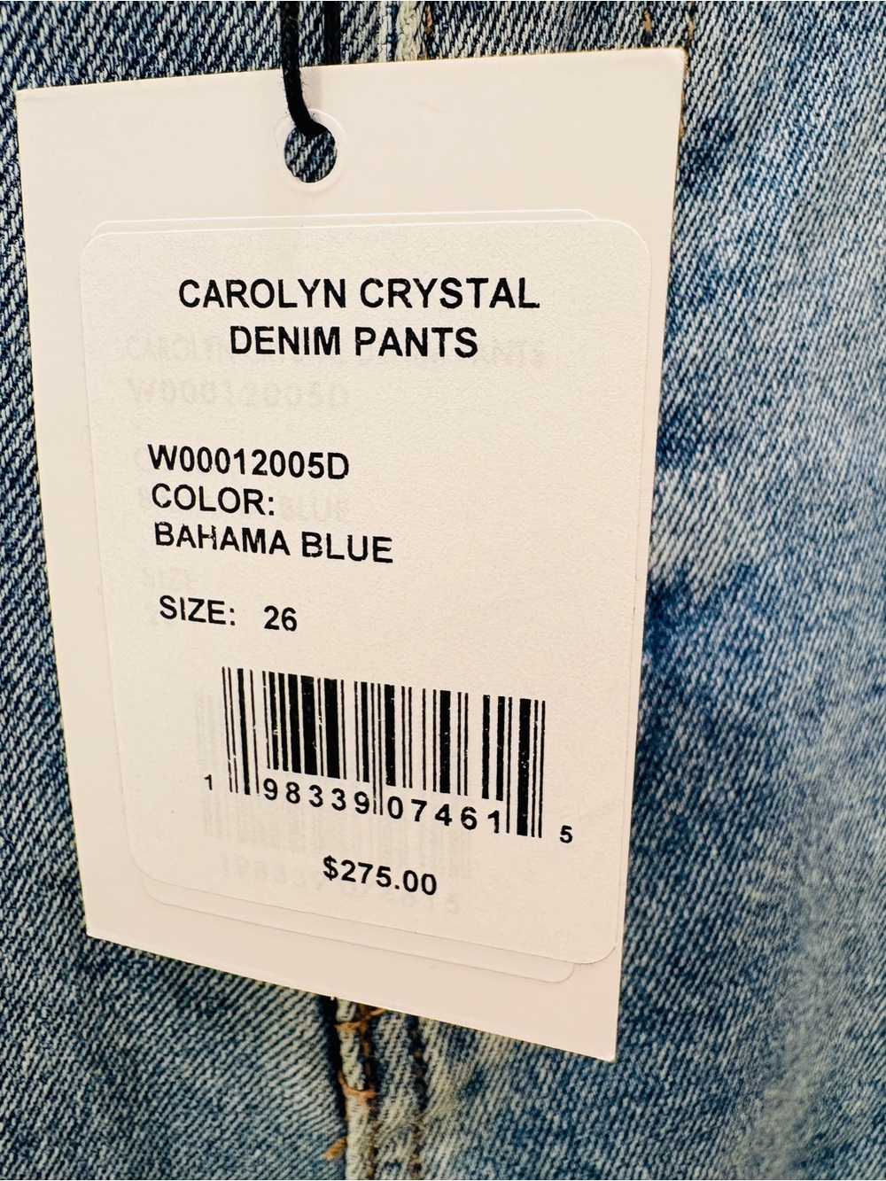 NWT Generation Love Carolyn Crystal denim pants size 26 MSRP $275 - Picture 7 of 12